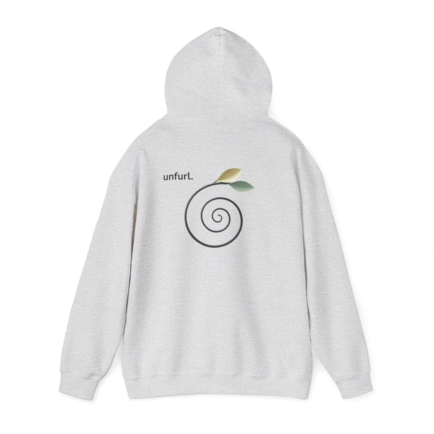 Ash | Unfurl Hoodie, back view 2