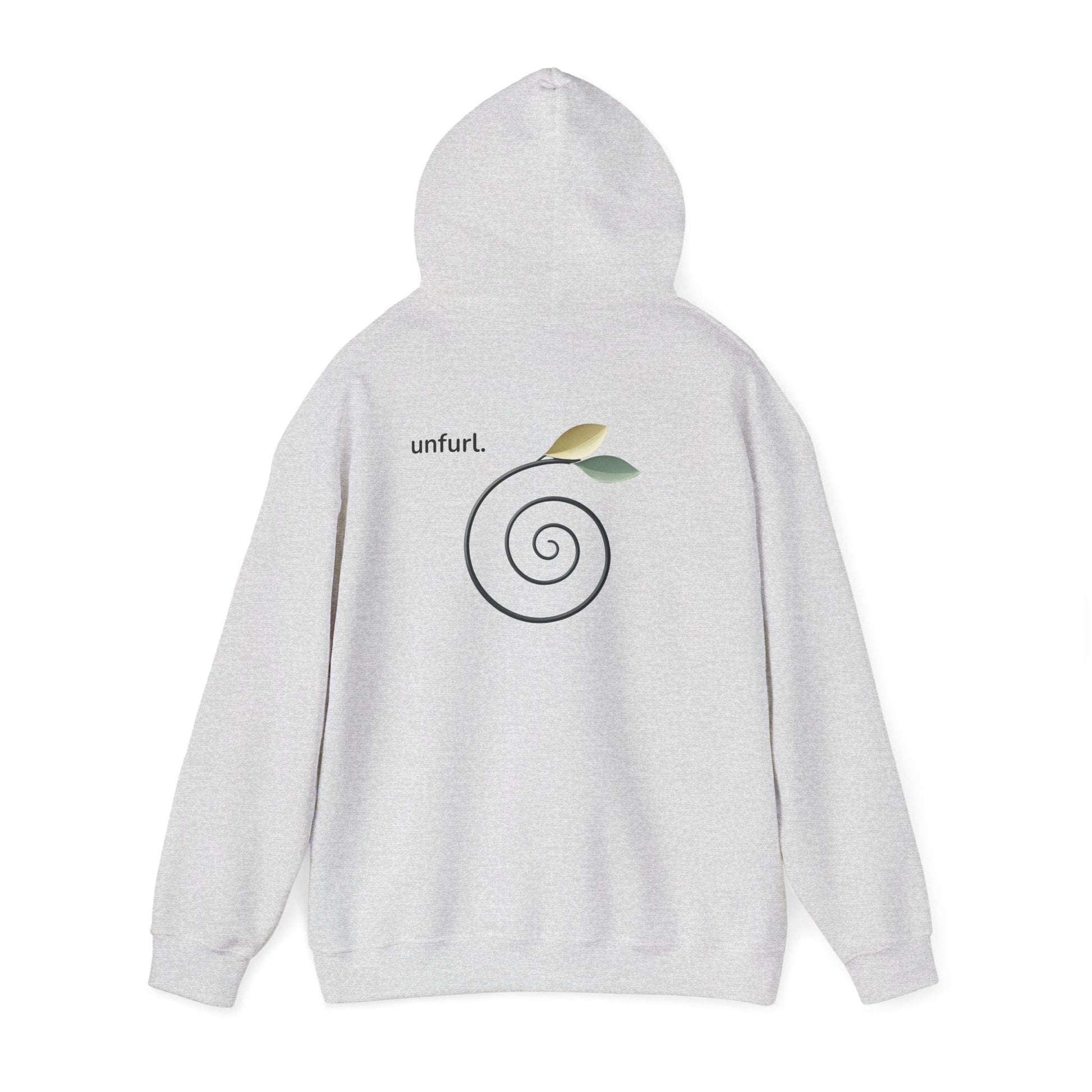 Ash | Unfurl Hoodie, back view 2