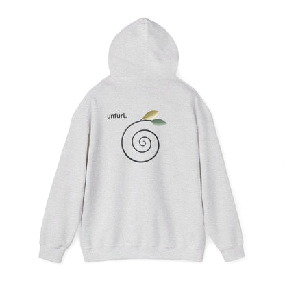 Ash | Unfurl Hoodie, back view 2