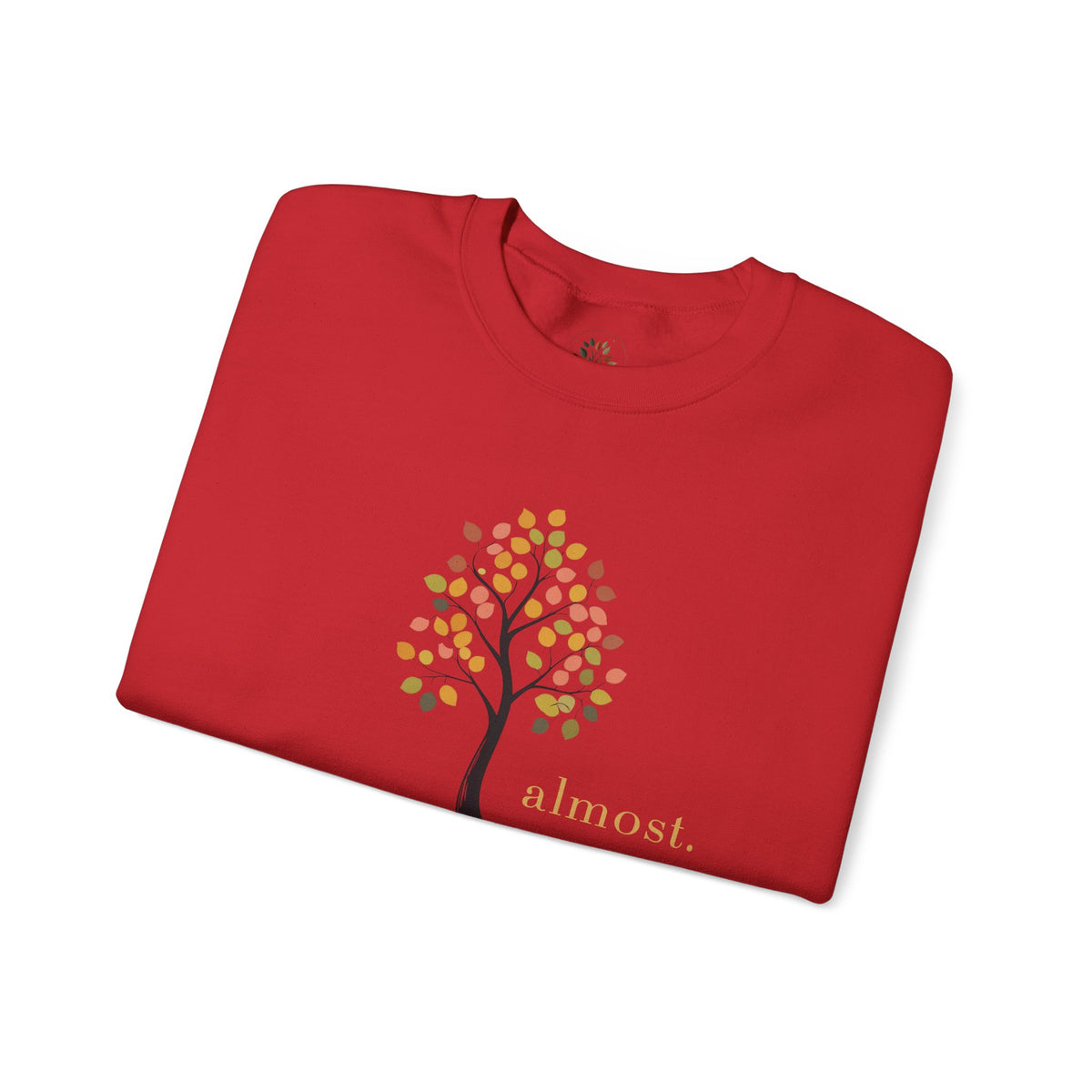 Red | Almost Sweatshirt, folded view