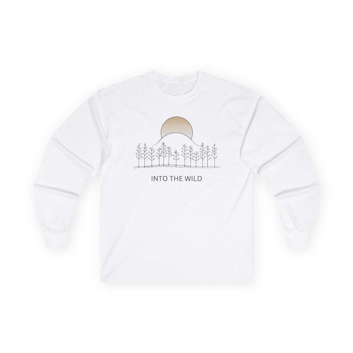 White | Into the Wild Long Sleeve, front view