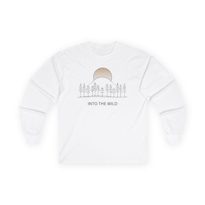 White | Into the Wild Long Sleeve, front view