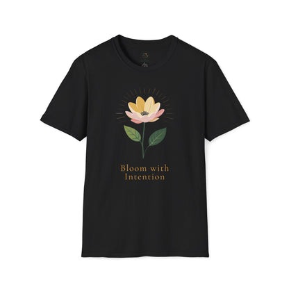 Black | Bloom with Intention, front view