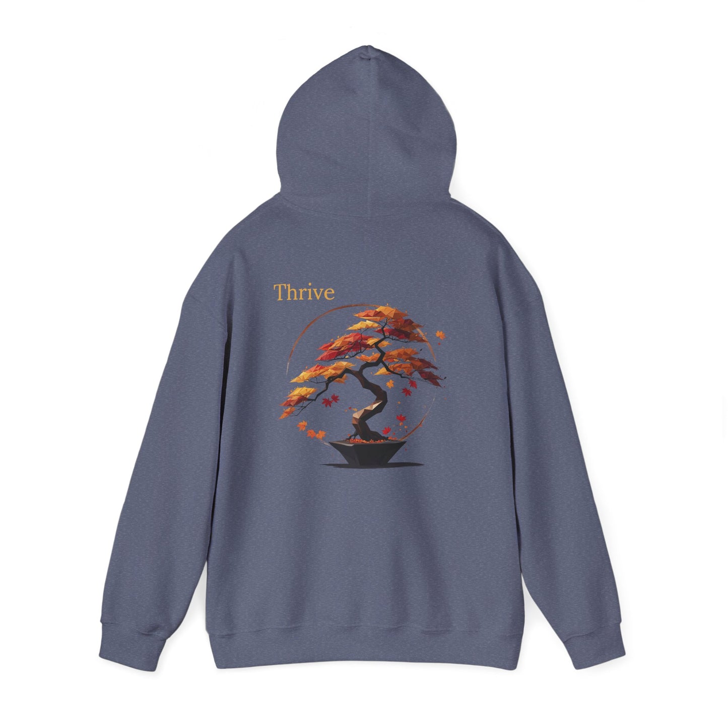 Heather Navy | Thrive Hoodie, back view 2