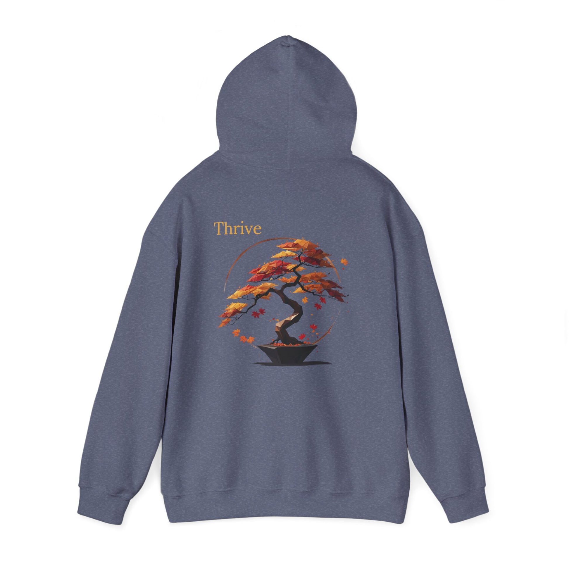 Heather Navy | Thrive Hoodie, back view 2