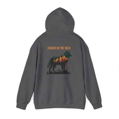 Charcoal | Echoes of the WIld Hoodie, back view 2