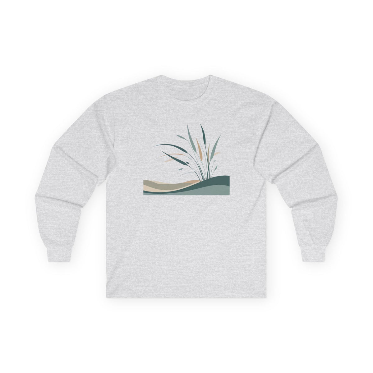 Ash | Whispers in the Breeze Long Sleeve Tee, front view