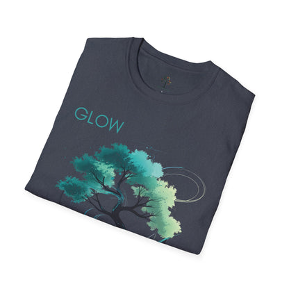 Heather Navy | Glow, folded view