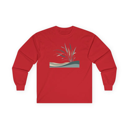 Red | Whispers in the Breeze Long Sleeve Tee, front view