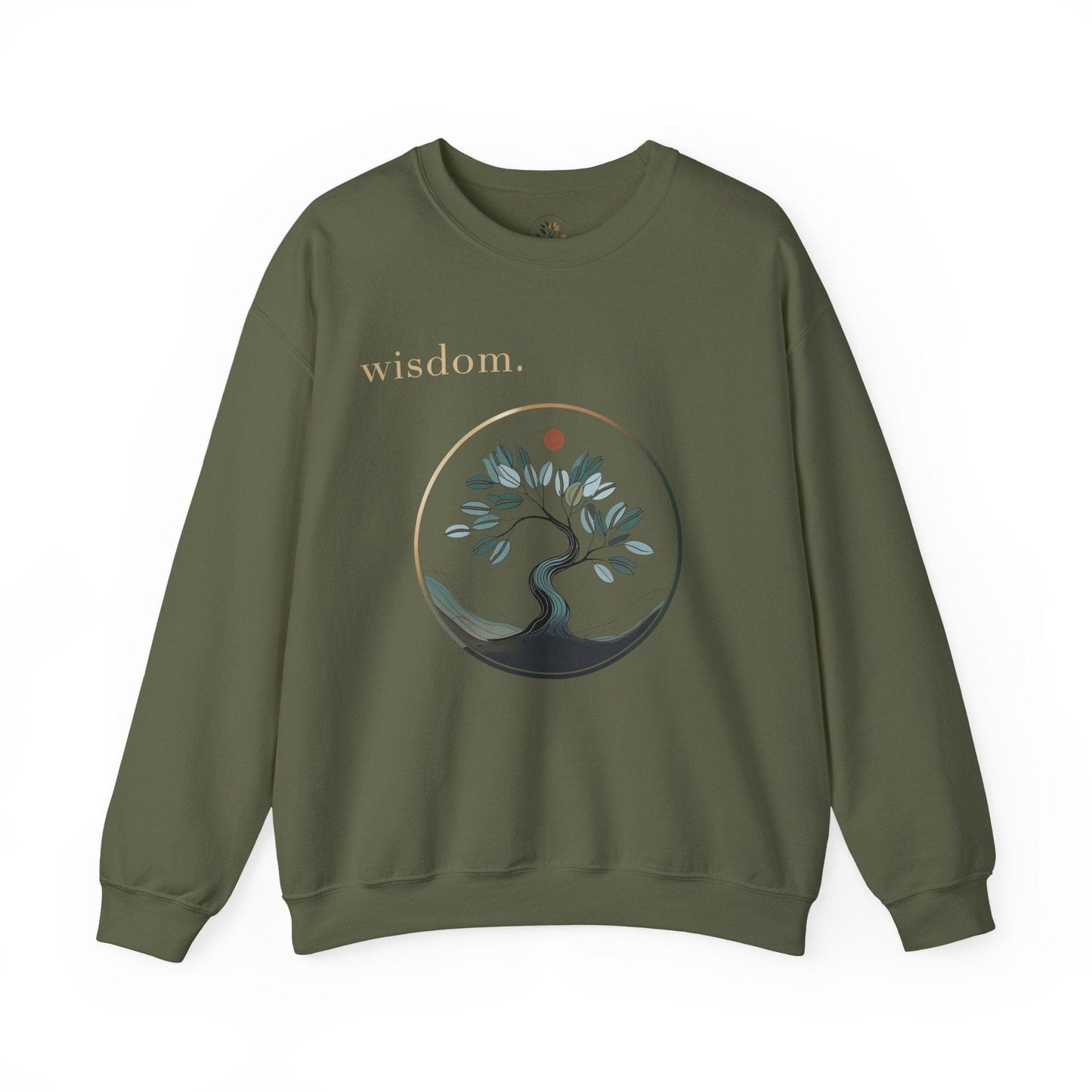 Military Green | Wisdom Sweatshirt, front view