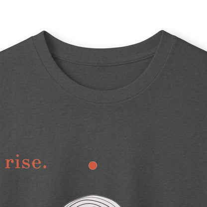 Dark Heather | Rise Long Sleeve Tee, folded view