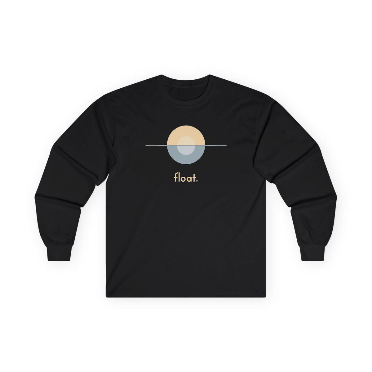 Black | Float Long Sleeve Tee, front view