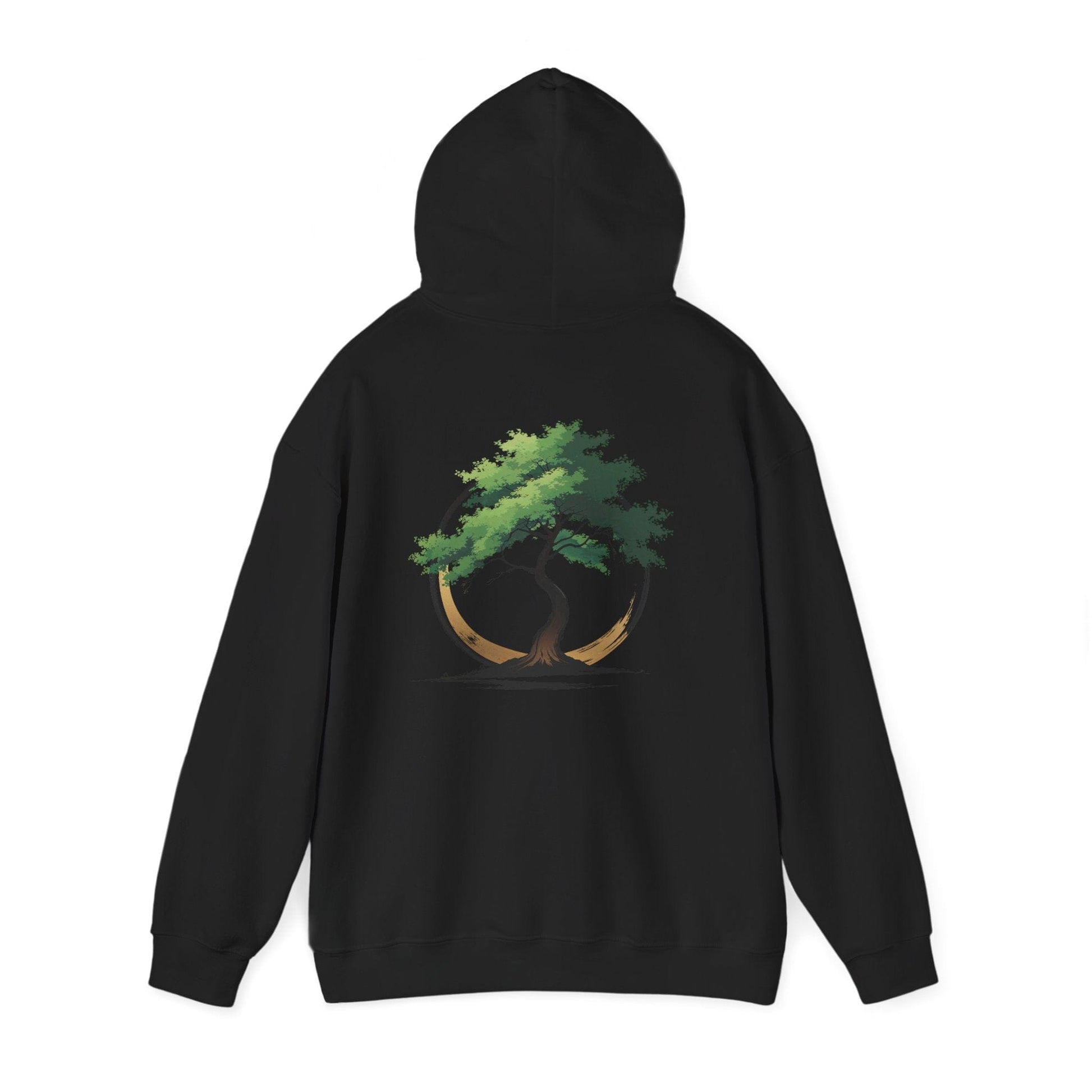 Black | The Zen Tree Hoodie, back view 2