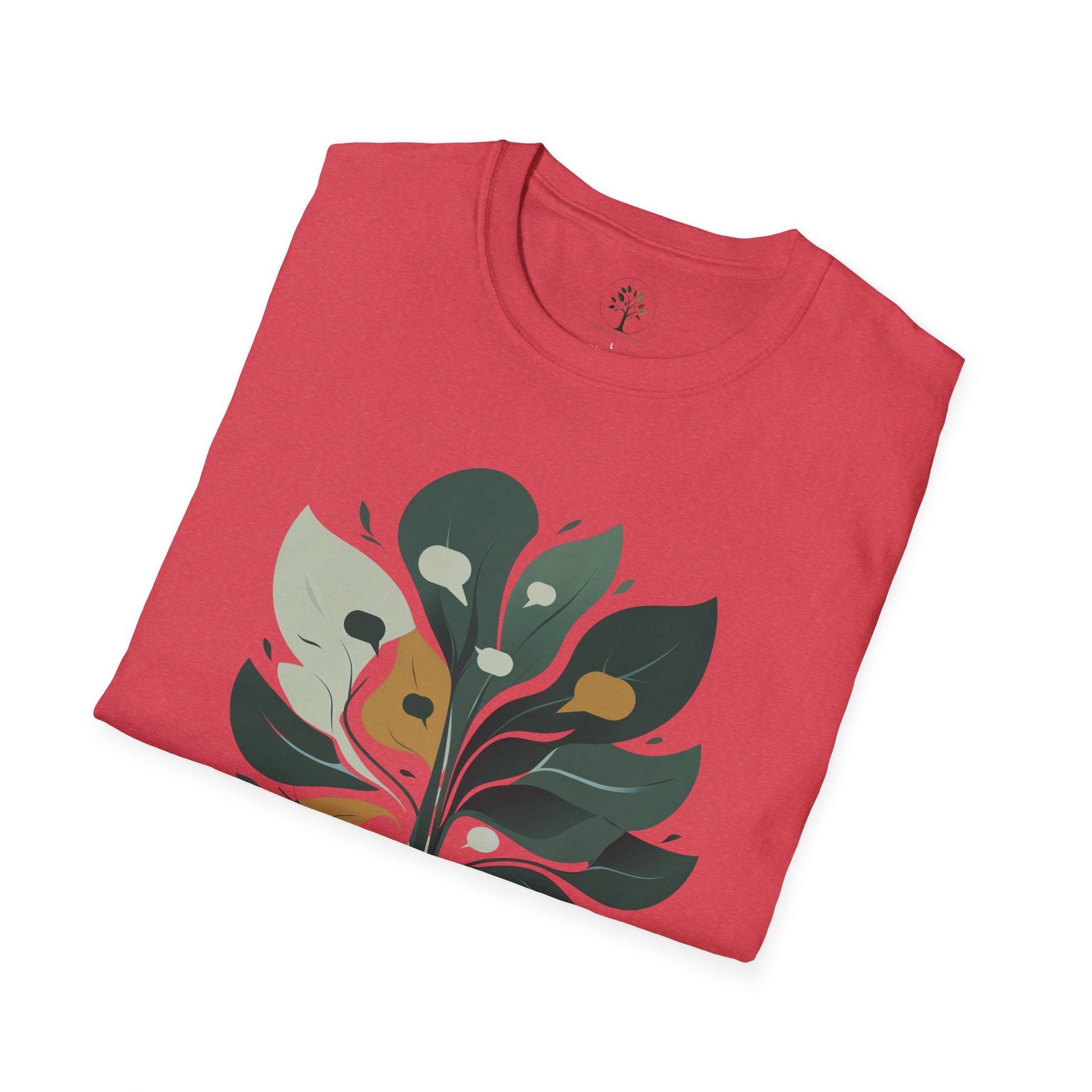 Heather Red | Speak Softly, Grow Strong!, folded view