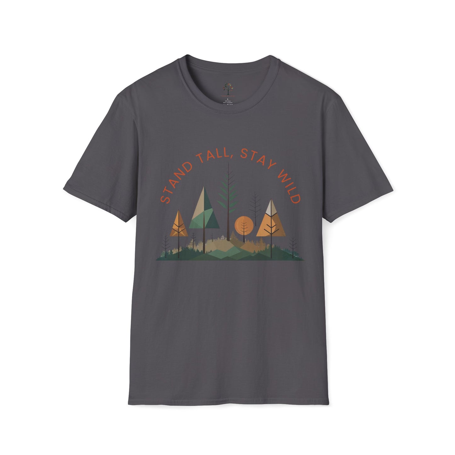 Charcoal | Stand Tall, Stay Wild, front view