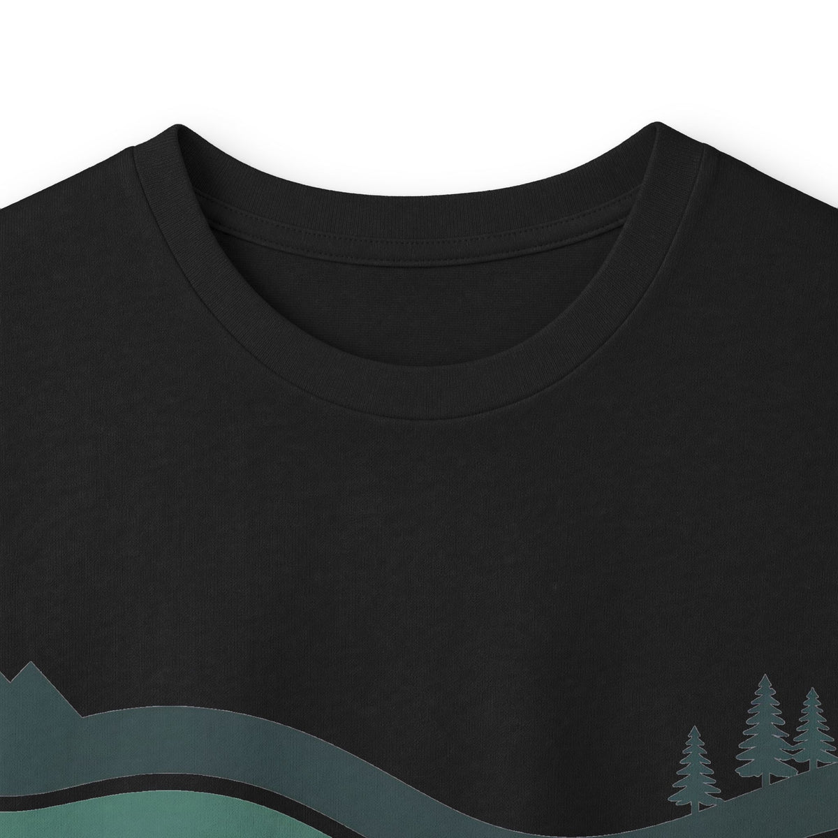 Black | River Long Sleeve Tee, folded view