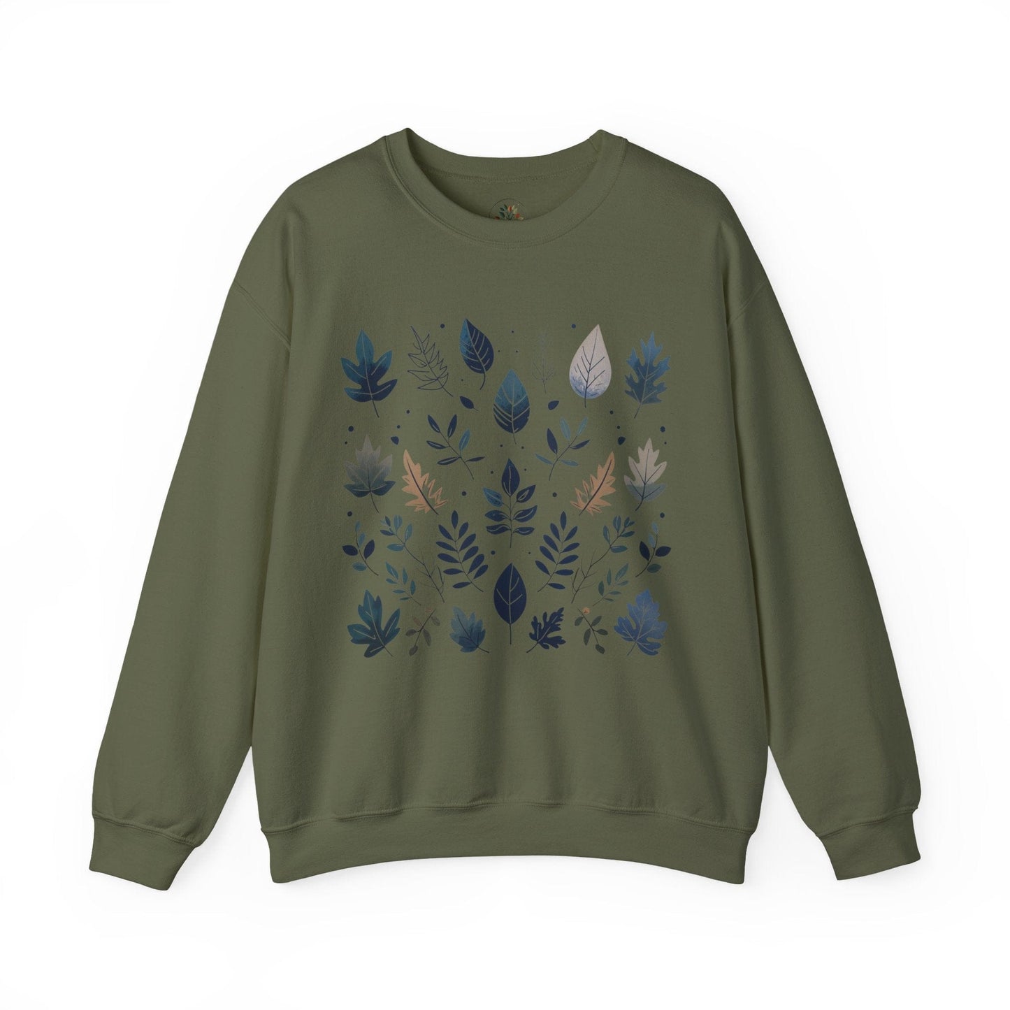 Military Green | Botanical Harmony Sweatshirt, front view