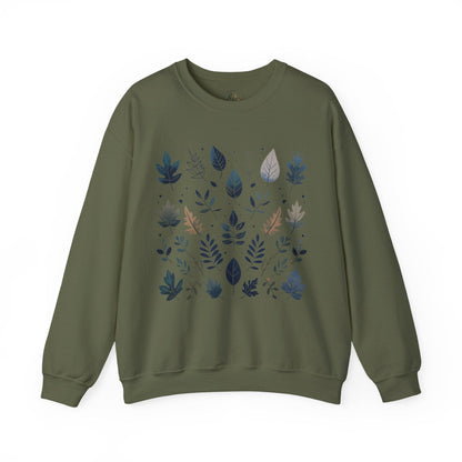 Military Green | Botanical Harmony Sweatshirt, front view