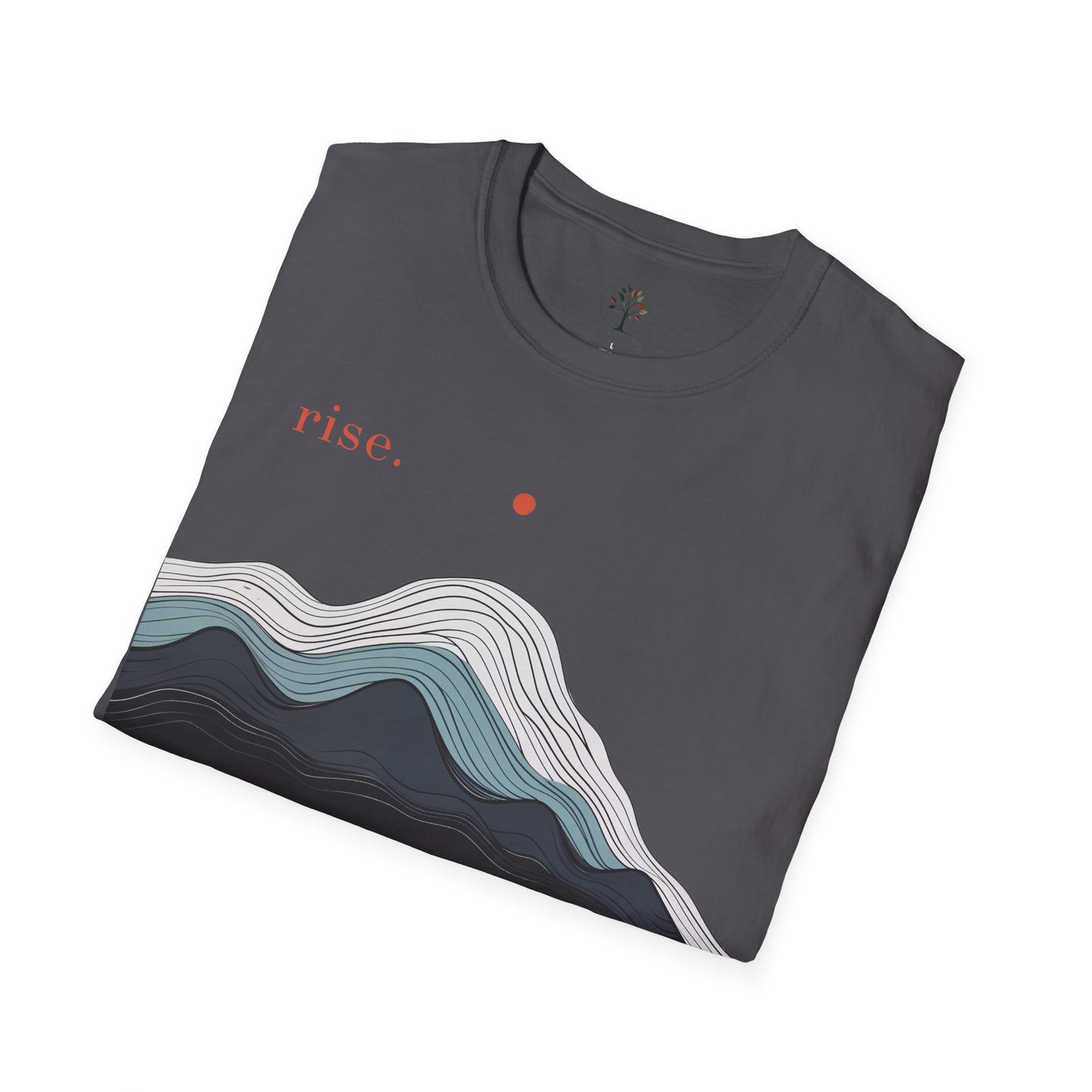 Charcoal | Rise, folded view