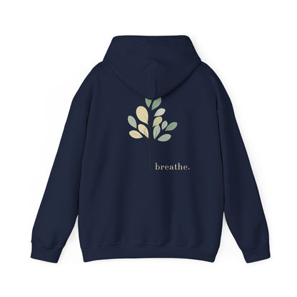 Navy | Breathe Hoodie, back design view