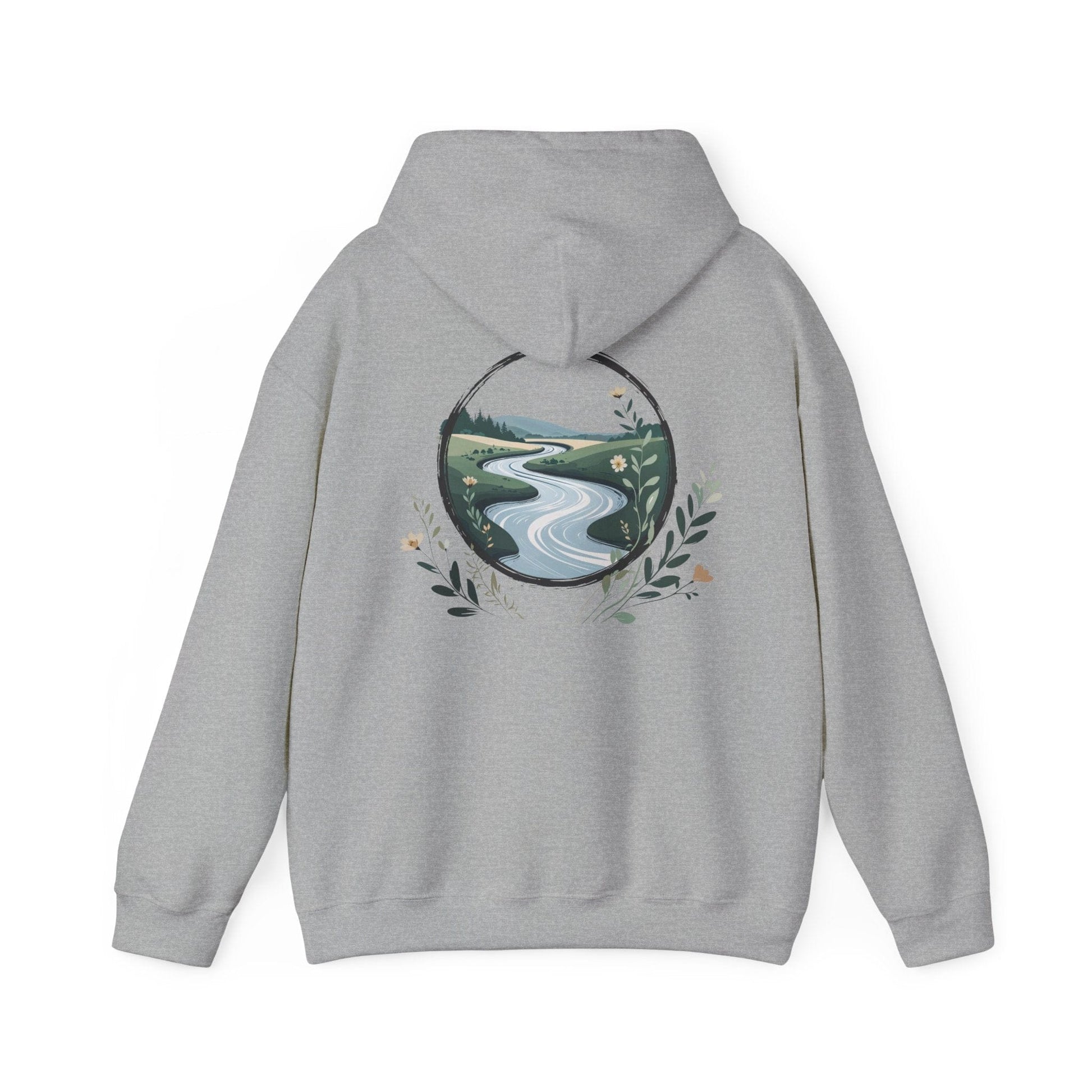 Sport Grey | River of Grace Hoodie, back design view