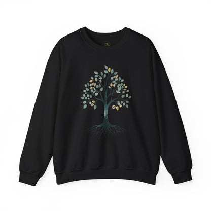 Black | The Story Tree Sweatshirt, front view