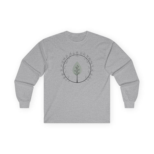 Sport Grey | Leaf of Life Long Sleeve Tee, front view