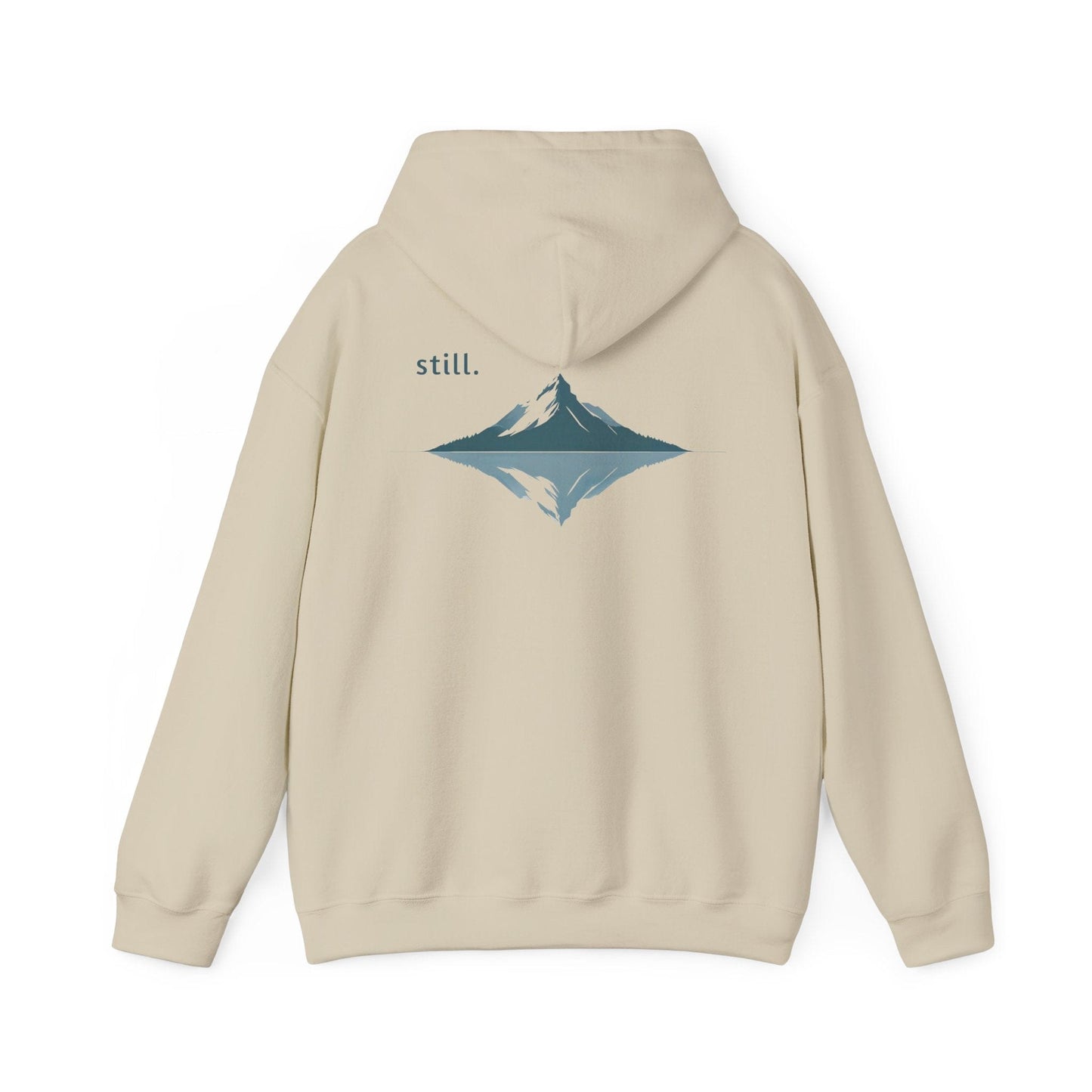 Sand | Still Hoodie, back design view