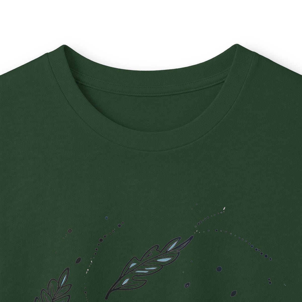 Forest Green | Autumn Drift Long Sleeve Tee, folded view