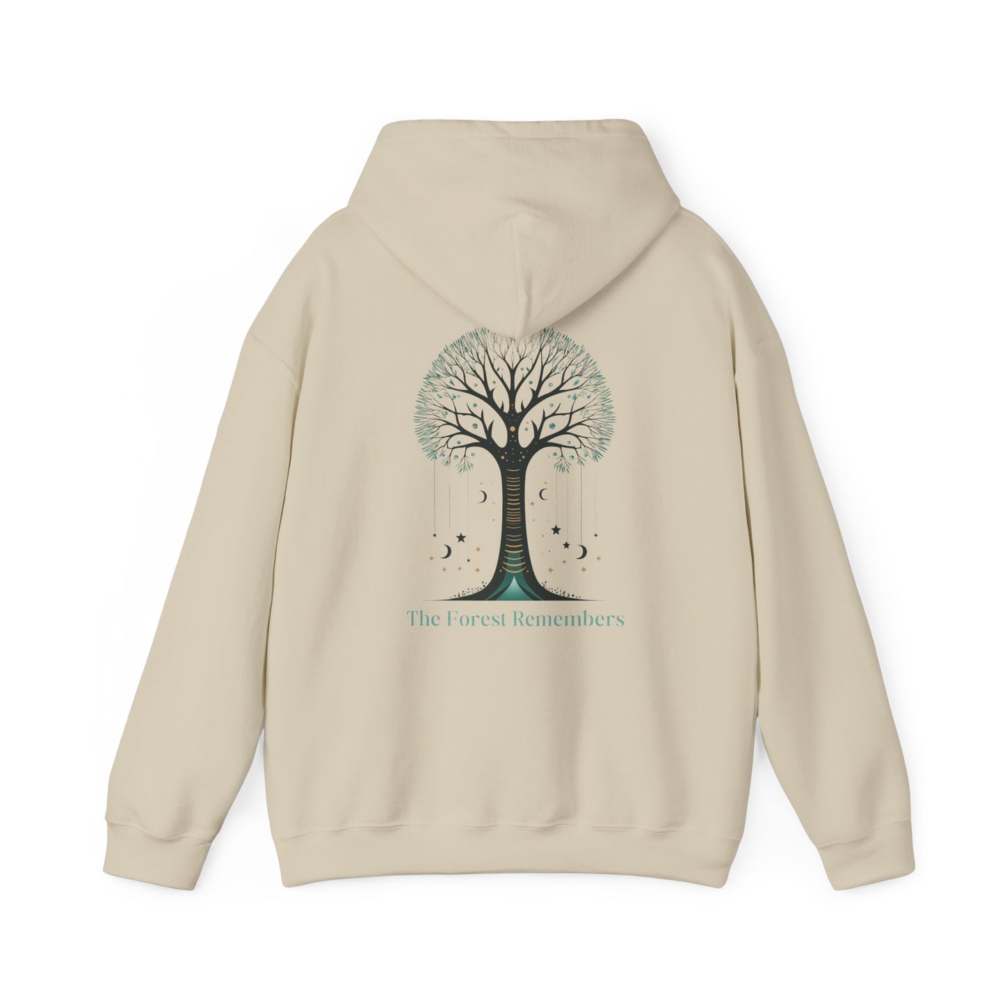 Sand | The Forest Remembers Hoodie, back design view