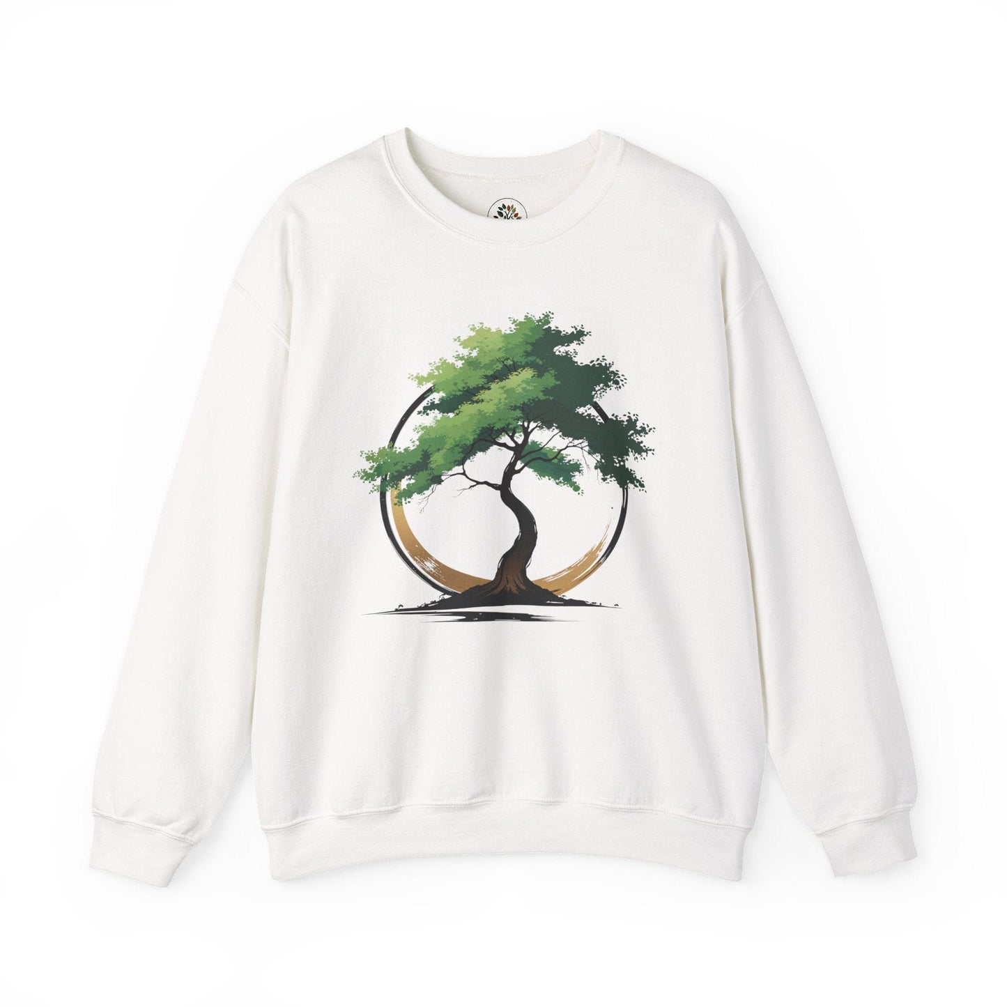 White | The Zen Tree Sweatshirt, front view