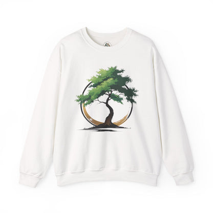 White | The Zen Tree Sweatshirt, front view