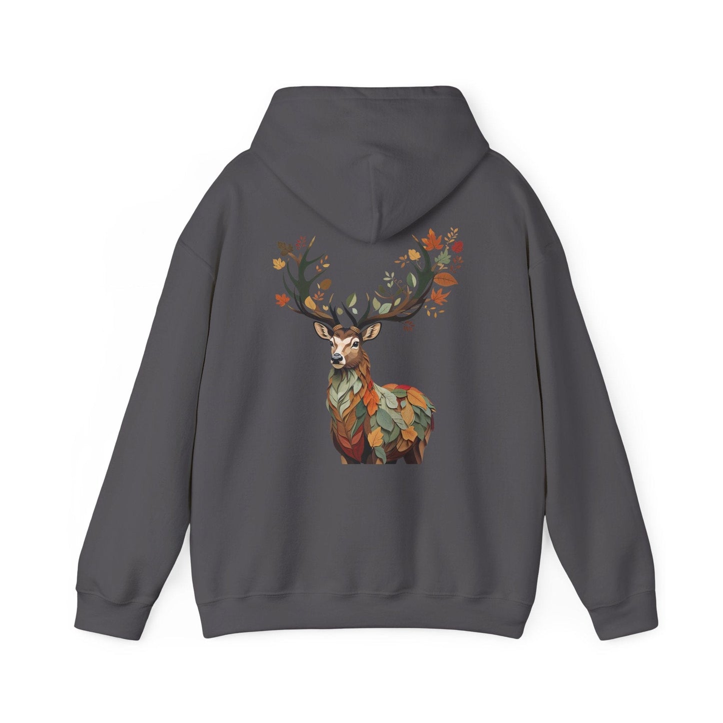 Charcoal | Nature`s Guardian Hoodie, back design view