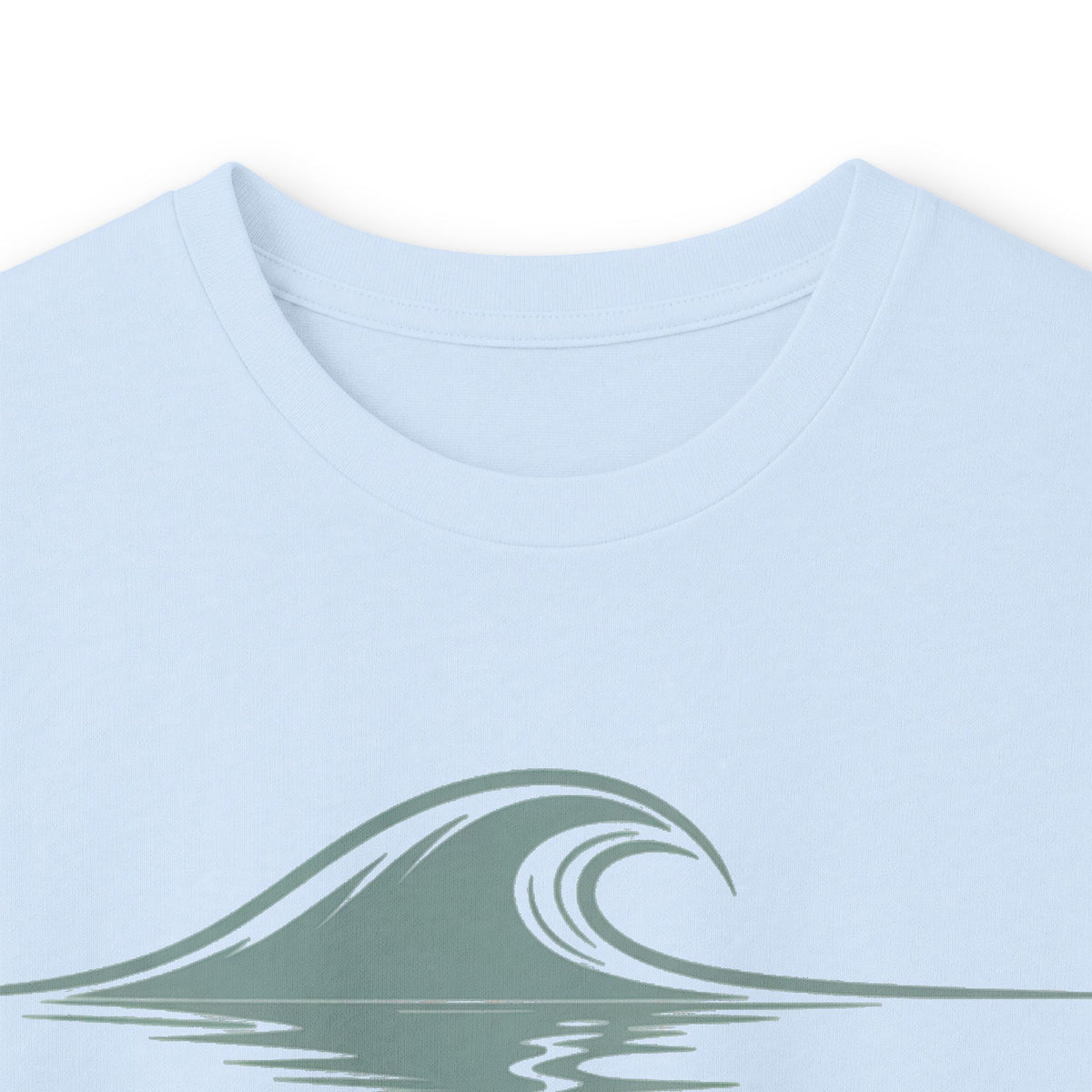 Light Blue | Drifted Long Sleeve Tee, folded view
