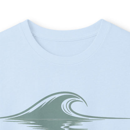 Light Blue | Drifted Long Sleeve Tee, folded view