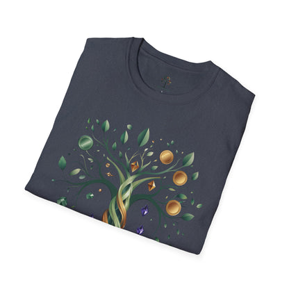 Heather Navy | Rooted in Abundance, folded view