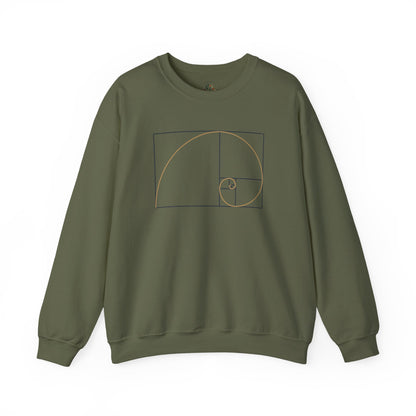 Military Green | Fibonacci Sweatshirt, front view