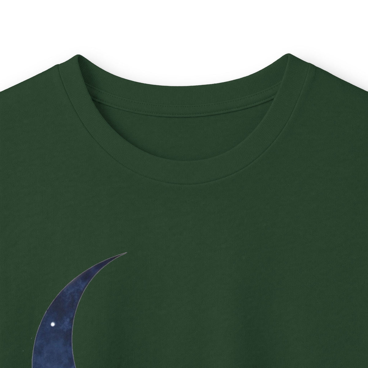 Forest Green | Moonlit Peace Long Sleeve Tee, folded view