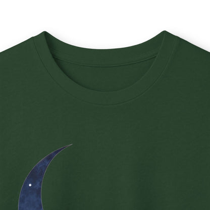 Forest Green | Moonlit Peace Long Sleeve Tee, folded view