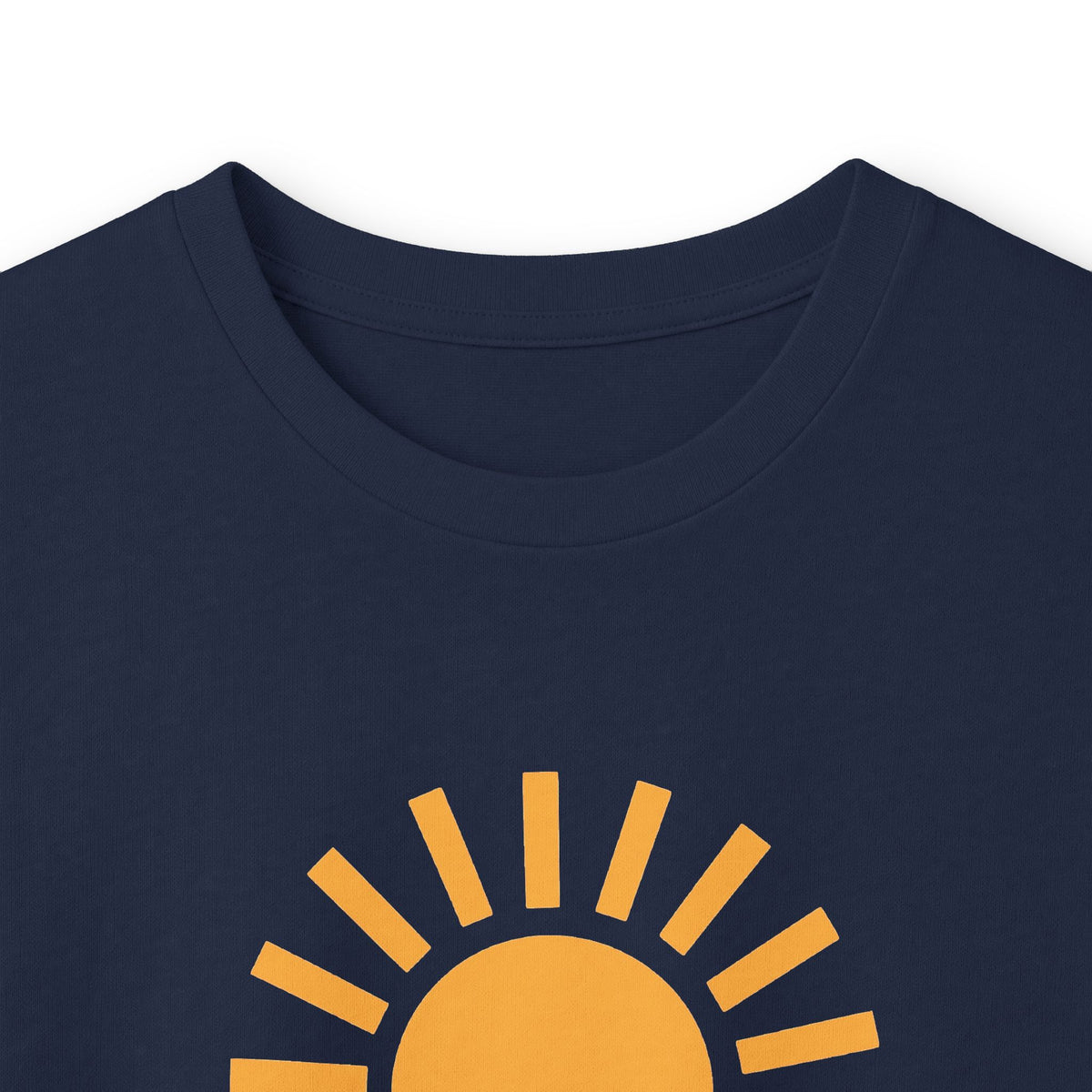 Navy | Solstice Long Sleeve Tee, folded view