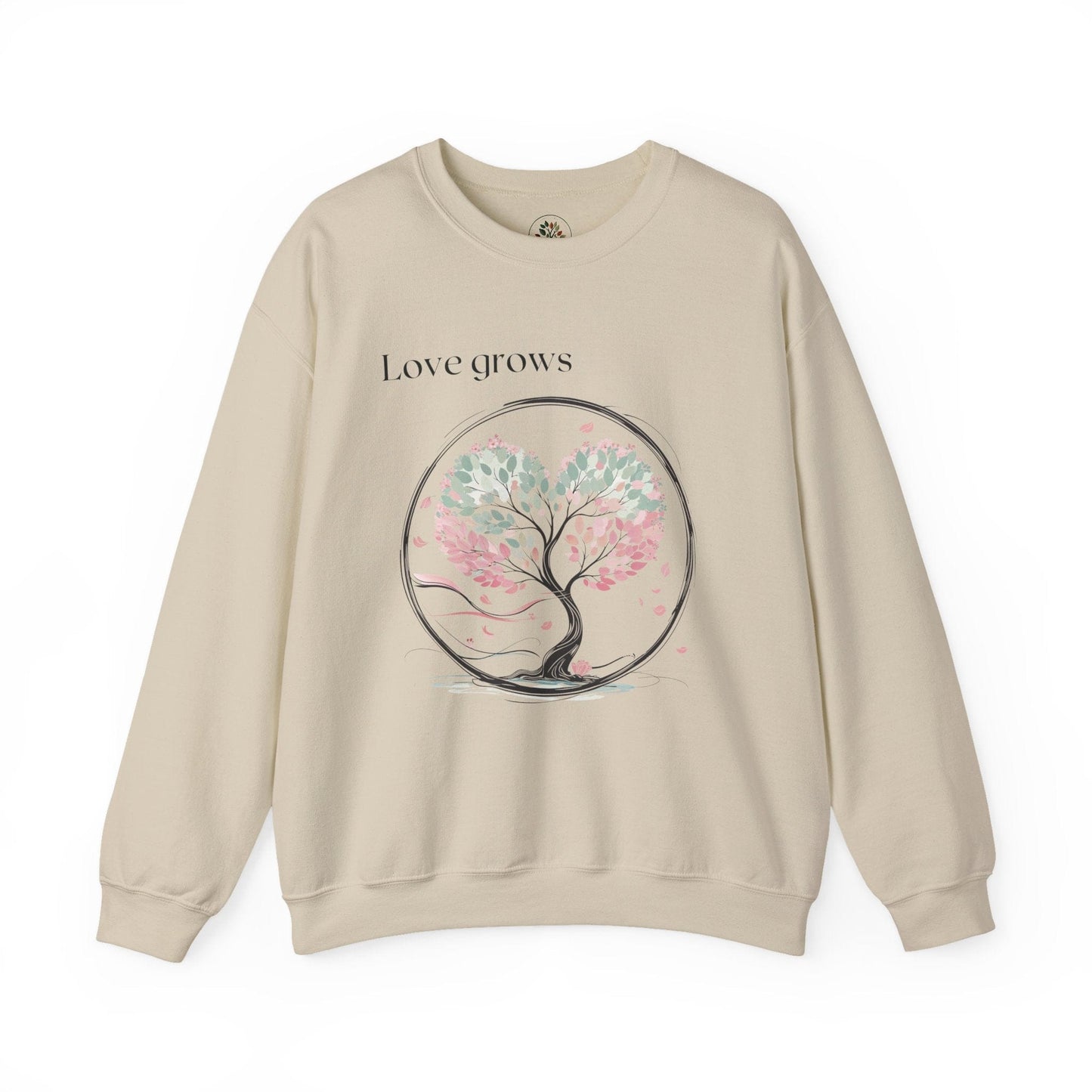Sand | Love Grows Sweatshirt, front view