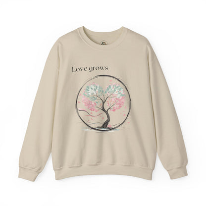 Sand | Love Grows Sweatshirt, front view