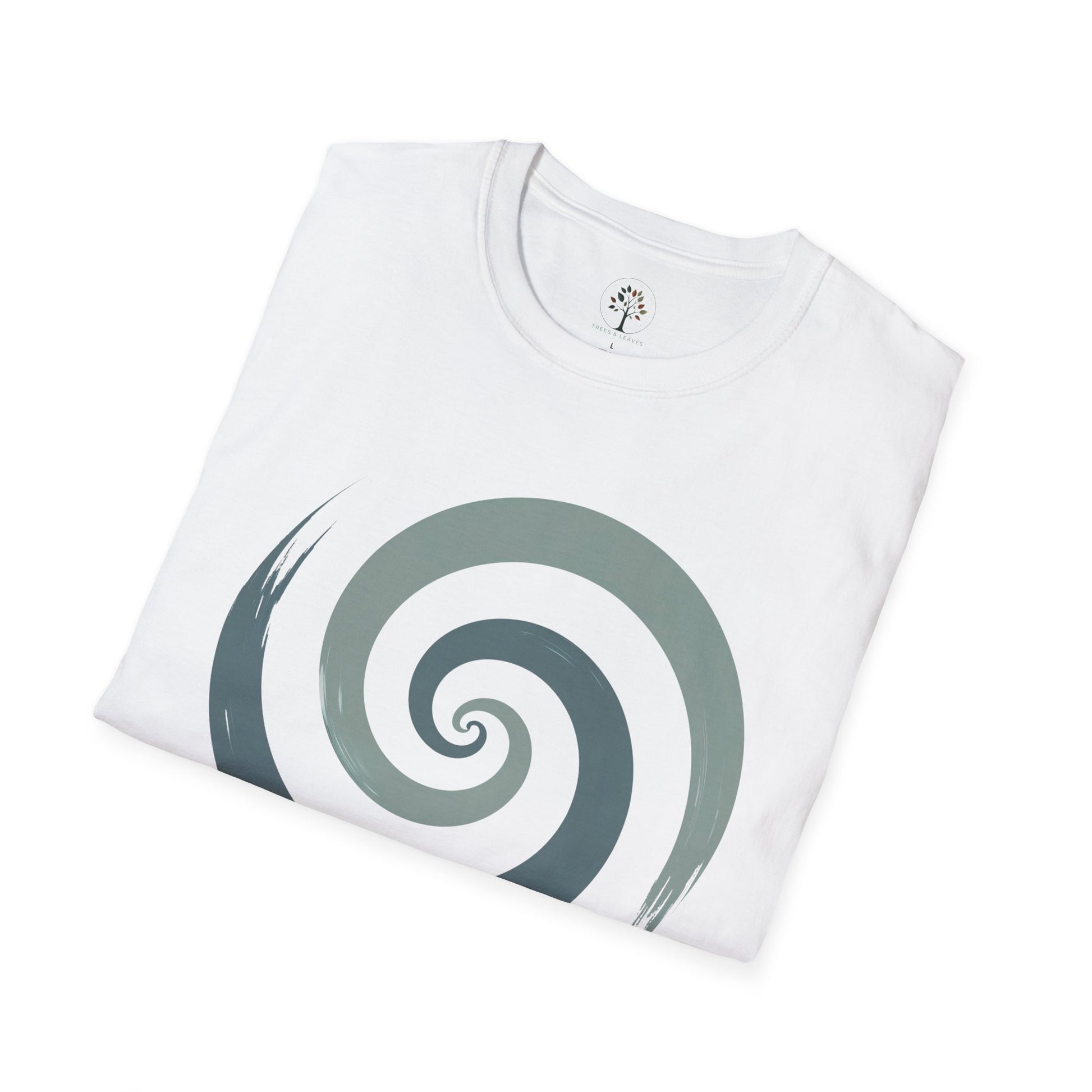 White | Spiral, folded view