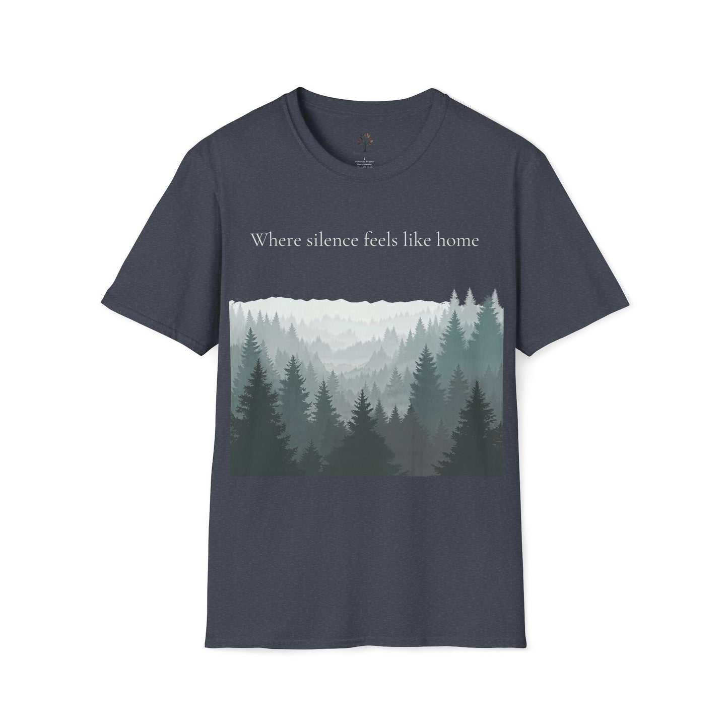 Heather Navy | Where SIlence feels like home, front view