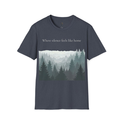Heather Navy | Where SIlence feels like home, front view