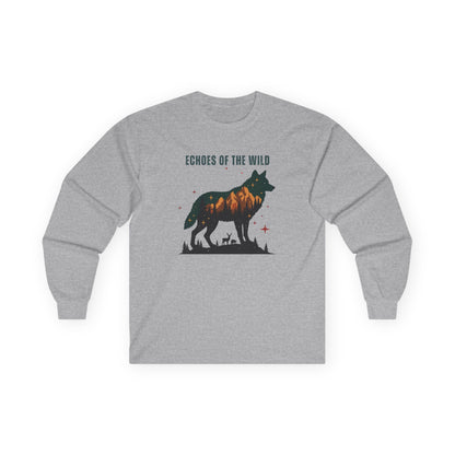 Sport Grey | Echoes of the Wild Long Sleeve Tee, front view