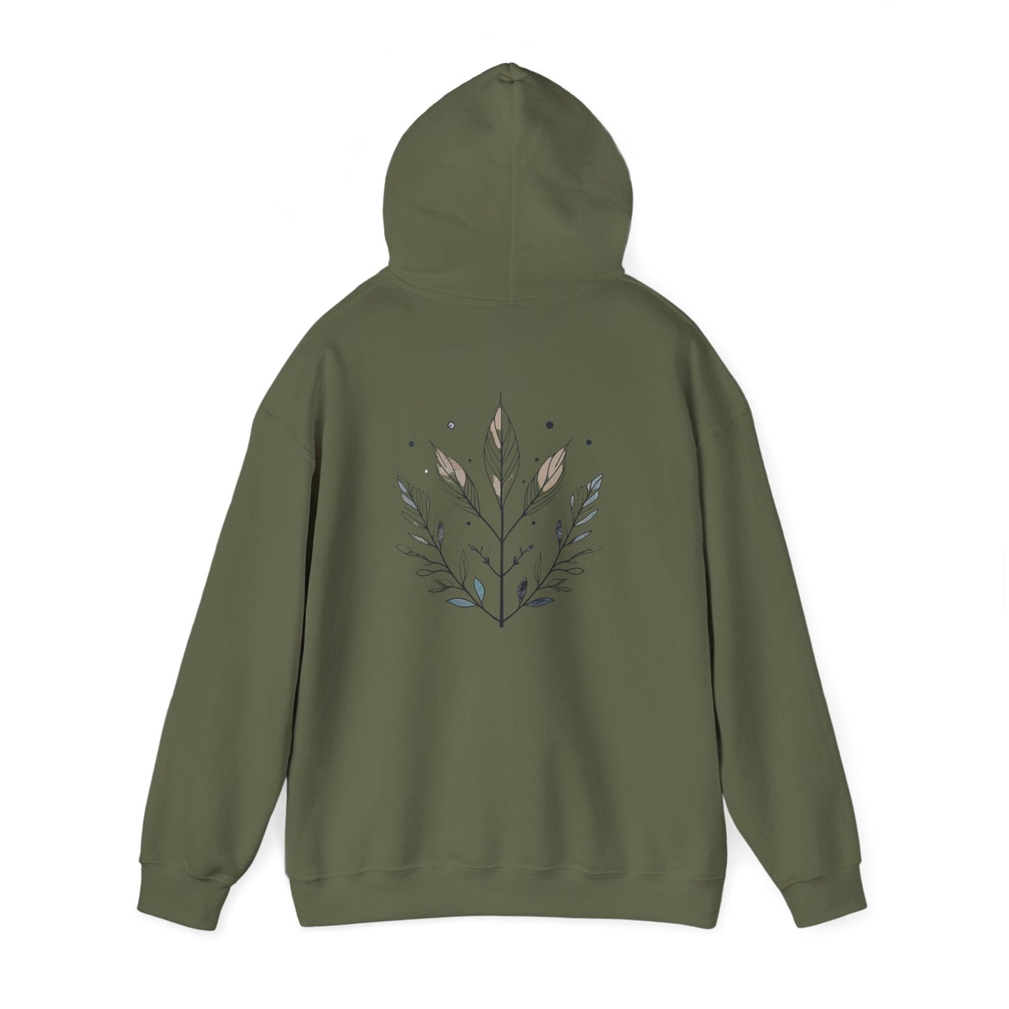 Military Green | Olive Grace Hoodie, back view 2