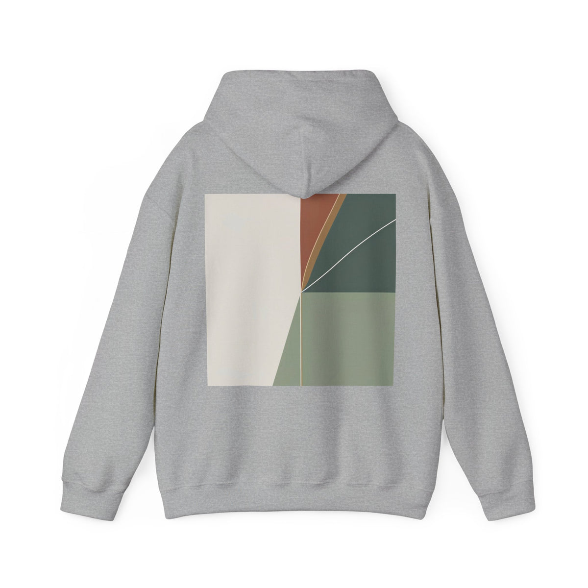 Sport Grey | Divide Hoodie, back design view