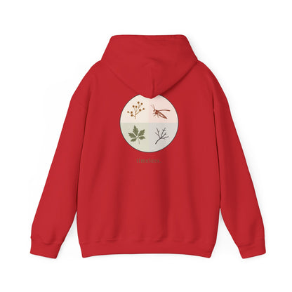 Red | Timeless Hoodie, back design view