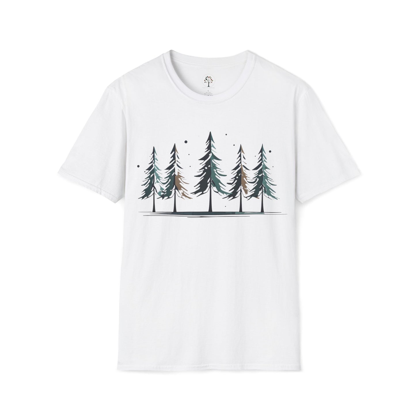 White | Evergreen Stillness, front view